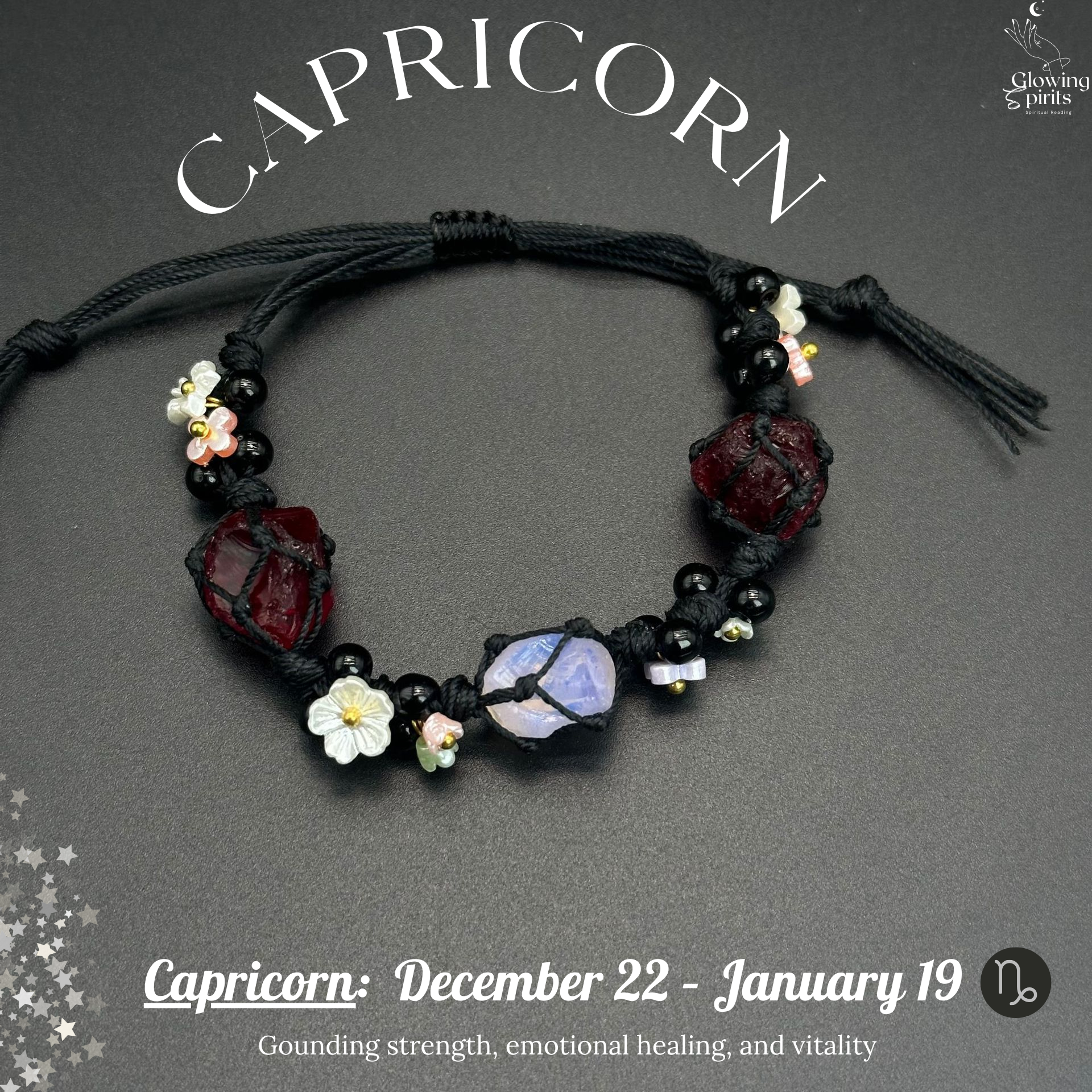 Handmade Zodiac Gemstone Bracelet for Every Sign