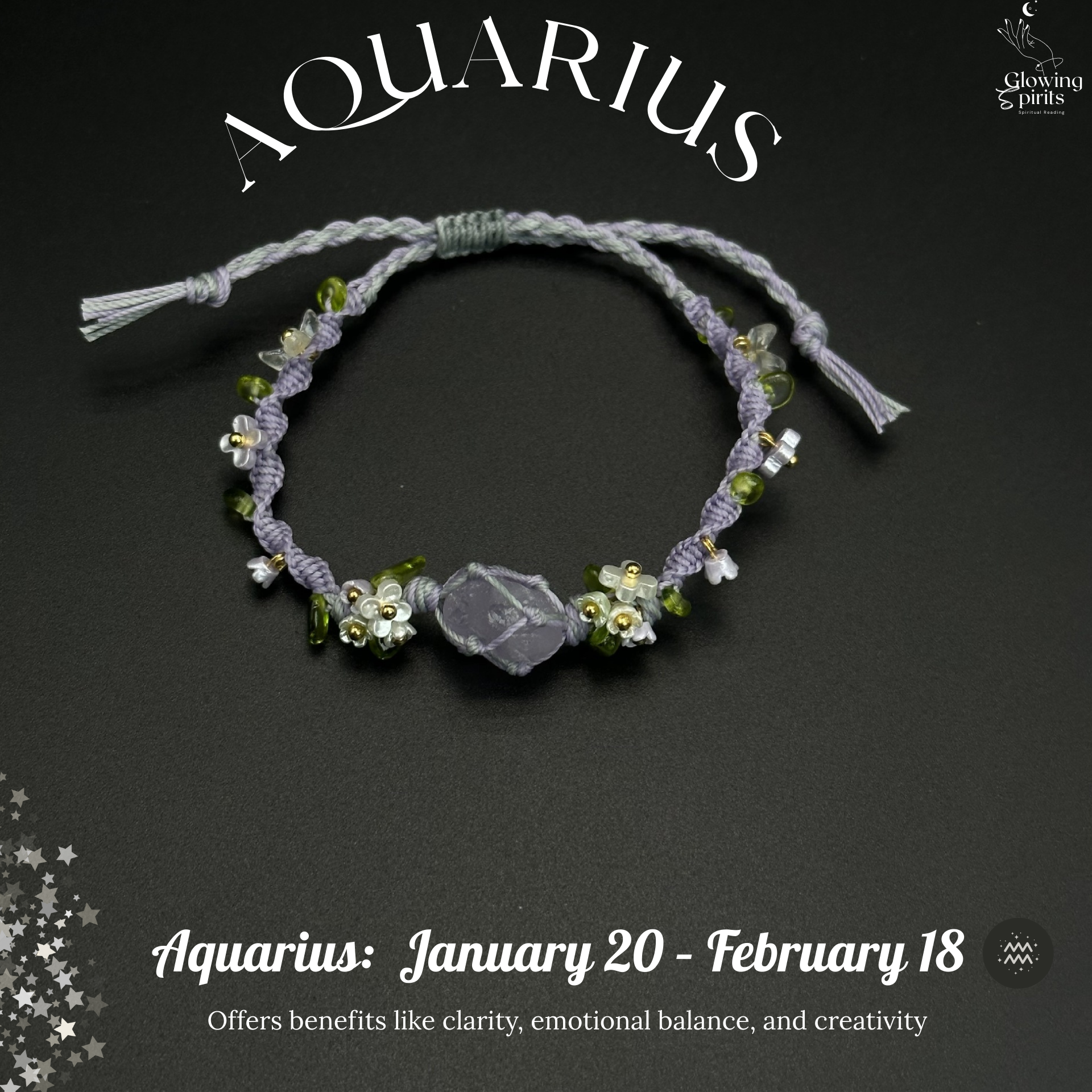 Handmade Zodiac Gemstone Bracelet for Every Sign