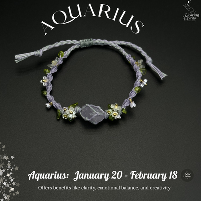 Handmade Zodiac Gemstone Bracelet for Every Sign