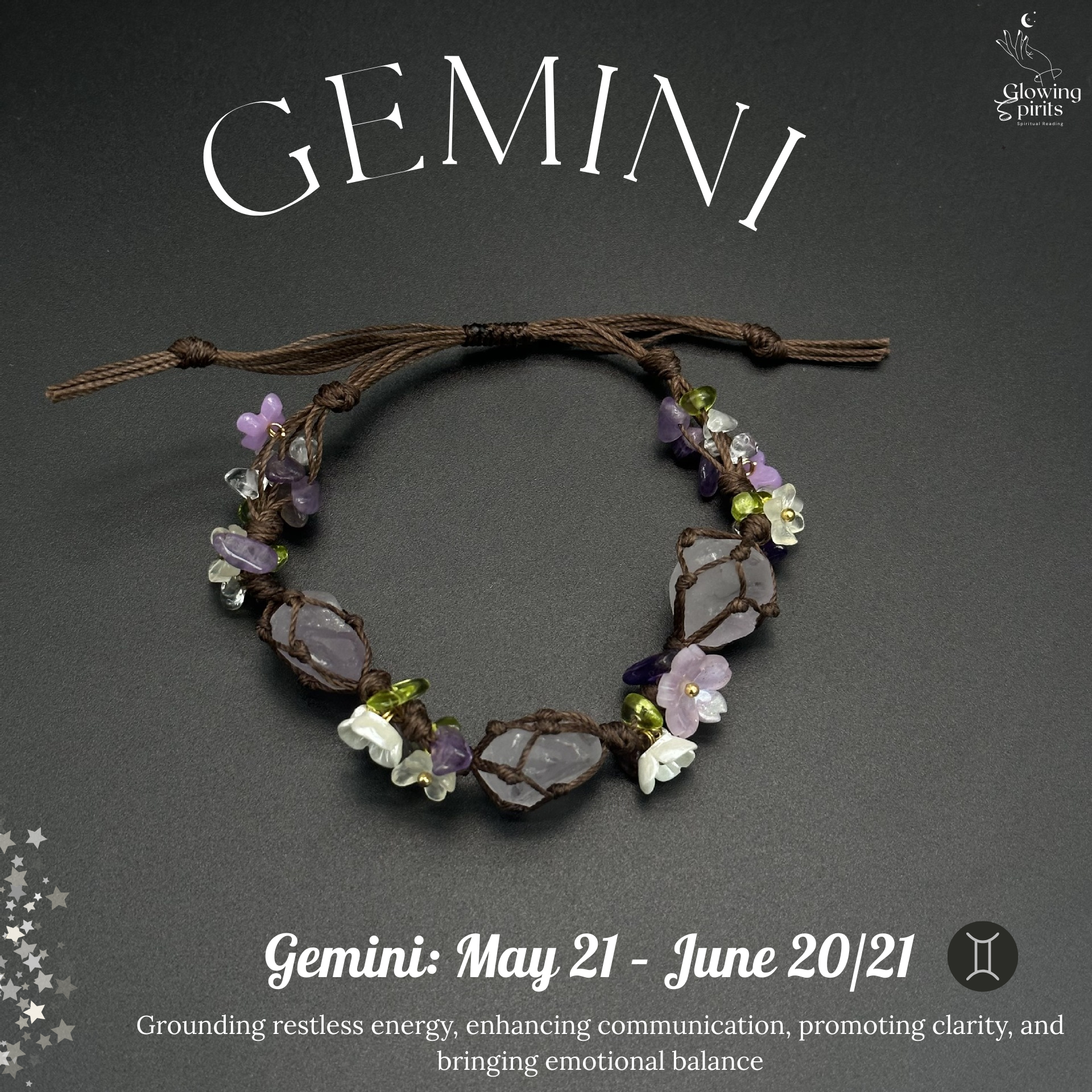 Handmade Zodiac Gemstone Bracelet for Every Sign