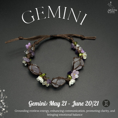 Handmade Zodiac Gemstone Bracelet for Every Sign