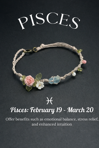 Handmade Zodiac Gemstone Bracelet for Every Sign